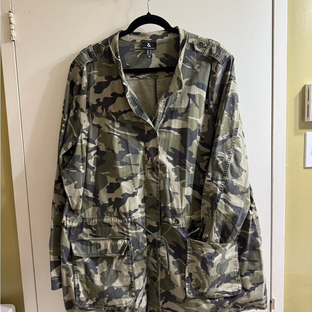 Love & Legend Green Camouflage Jacket